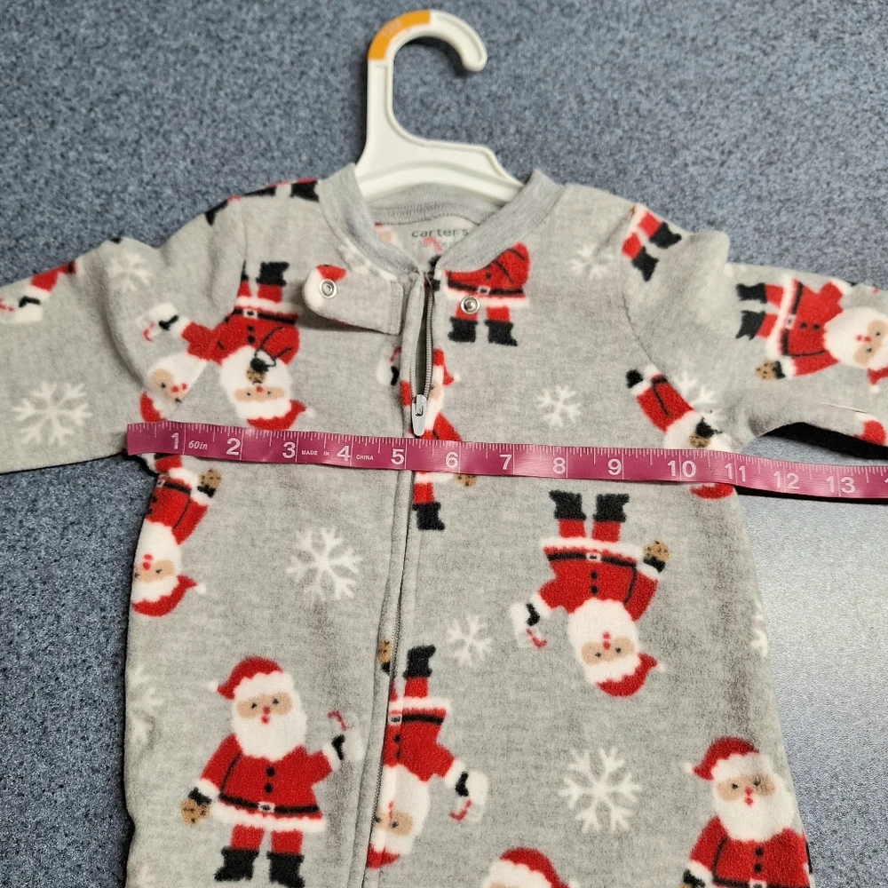 Carter's Footie Santa Pajama's, Size 12 Months, RN#35623, NWT